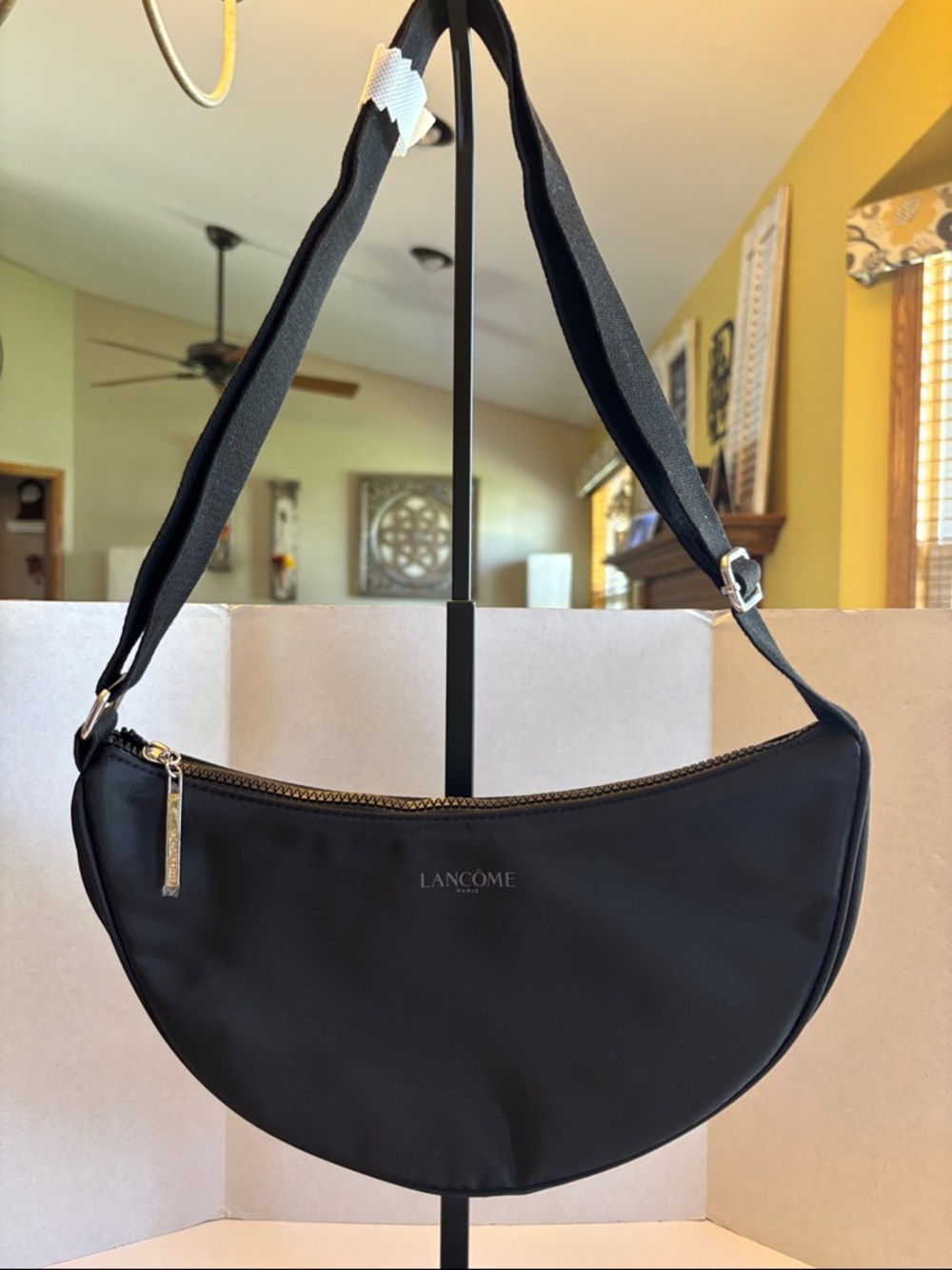 Lancôme Black Crescent Shoulder Bag BRAND NEW